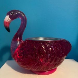 Flamingo candle holder
